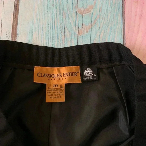 Black high waist wool trousers - Picture 5 of 7